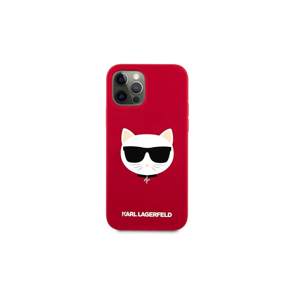 Hurtownia GSM - Etui Karl Lagerfeld KLHCP12MSLCHRE Apple iPhone 12/12 Pro hardcase czerwony/red Silicone Choupette - KLD556RED - {ean13} - Hurt