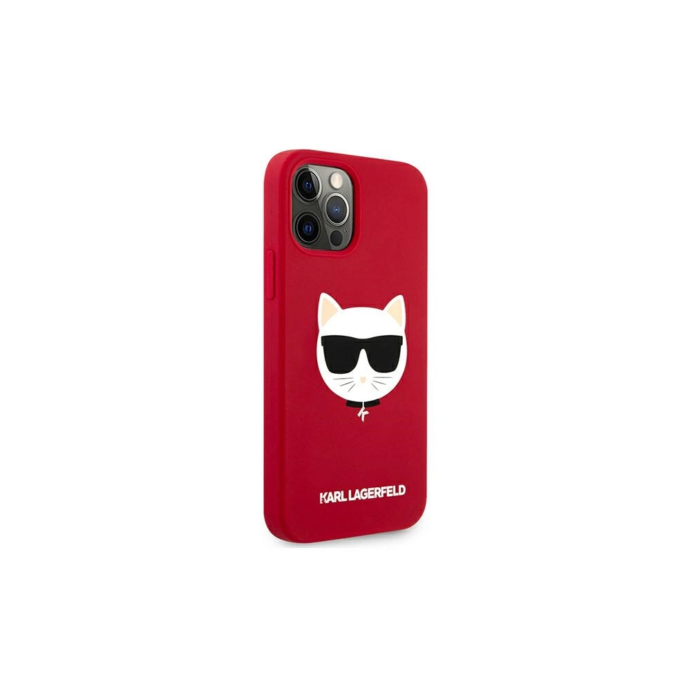Hurtownia GSM - Etui Karl Lagerfeld KLHCP12MSLCHRE Apple iPhone 12/12 Pro hardcase czerwony/red Silicone Choupette - KLD556RED - {ean13} - Hurt