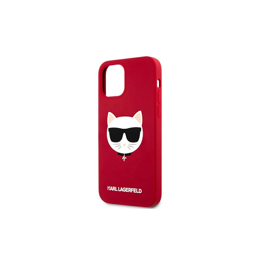 Hurtownia GSM - Etui Karl Lagerfeld KLHCP12MSLCHRE Apple iPhone 12/12 Pro hardcase czerwony/red Silicone Choupette - KLD556RED - {ean13} - Hurt
