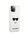 Hurtownia GSM - Etui Karl Lagerfeld KLHCP12MSLCHWH Apple iPhone 12/12 Pro hardcase biały/white Silicone Choupette - KLD557WHT - {ean13} - Hurt