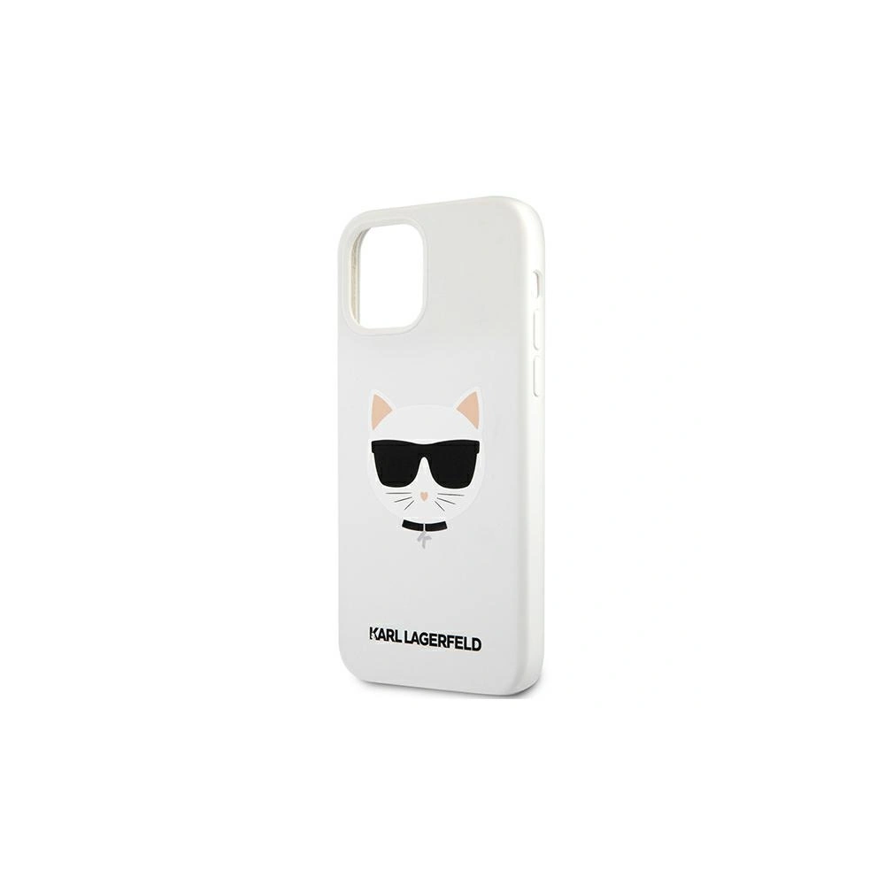 Hurtownia GSM - Etui Karl Lagerfeld KLHCP12MSLCHWH Apple iPhone 12/12 Pro hardcase biały/white Silicone Choupette - KLD557WHT - {ean13} - Hurt