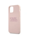 Hurtownia GSM - Etui Karl Lagerfeld KLHCP12SSTKLTLP Apple iPhone 12 mini Silicone Stack Logo różowy/pink - KLD558PNK - {ean13} - Hurt
