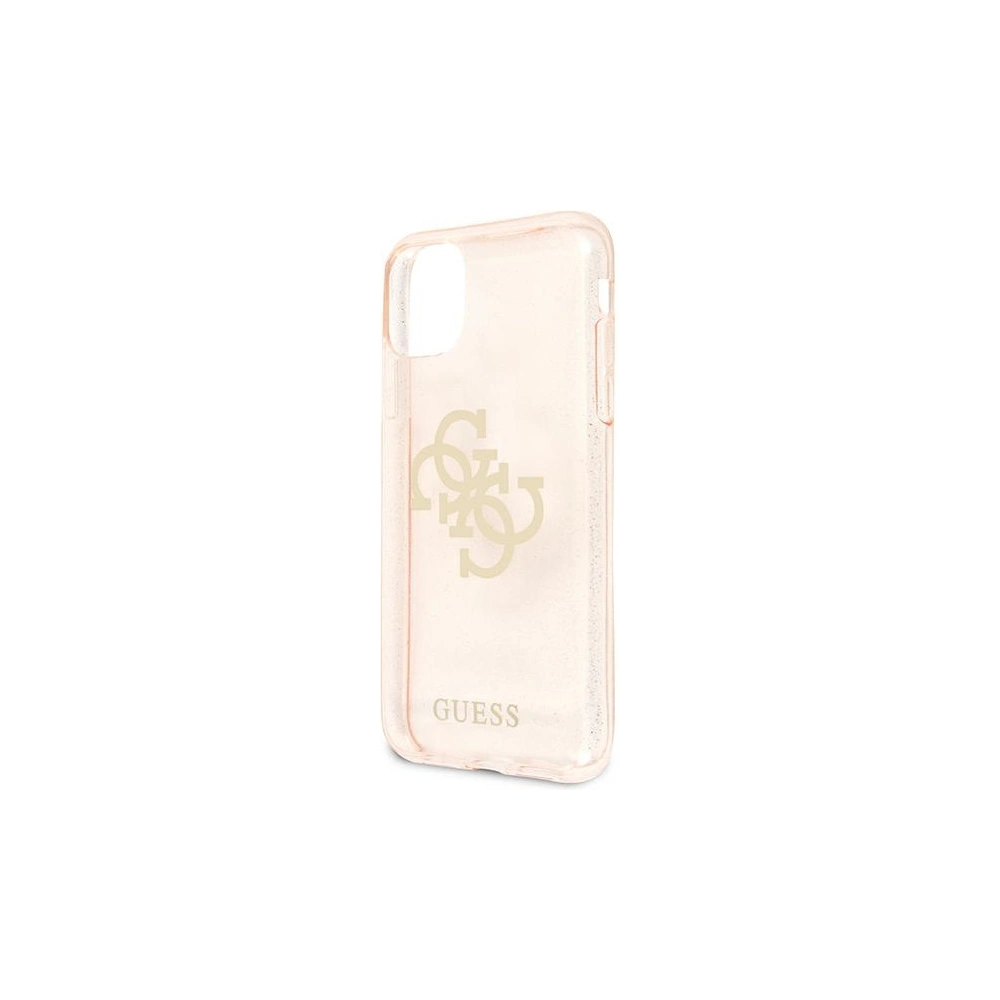 Hurtownia GSM - Etui Guess GUHCN61PCUGL4GGO Apple iPhone 11 zlatý/gold tvrdý kryt Glitter 4G Velké logo - GUE1007GLD - {ean13} - Hurt