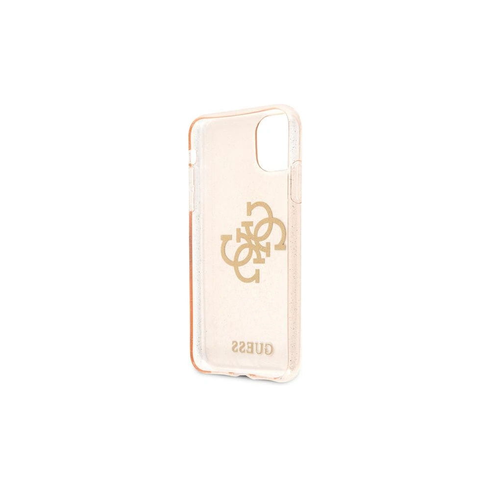 Hurtownia GSM - Etui Guess GUHCN61PCUGL4GGO Apple iPhone 11 zlatý/gold tvrdý kryt Glitter 4G Velké logo - GUE1007GLD - {ean13} - Hurt