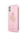 Hurtownia GSM - Etui Guess GUHCN61PCUGL4GPI Apple iPhone 11 różowy/pink hard case Glitter 4G Big Logo - GUE1008PNK - {ean13} - Hurt