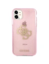 Hurtownia GSM - Etui Guess GUHCN61PCUGL4GPI Apple iPhone 11 różowy/pink hard case Glitter 4G Big Logo - GUE1008PNK - {ean13} - Hurt
