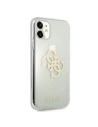 Wholesale Guess GUHCN61PCUGL4GTR Apple iPhone 11 transparent hard case Glitter 4G Big Logo - GUE1009CL - {ean13} - Hurt