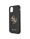 Hurtownia GSM - Etui Guess GUHCN61SA4GGBK Apple iPhone 11 czarny/black hardcase Saffiano 4G Metal Logo - GUE1010BLK - {ean13} - Hurt