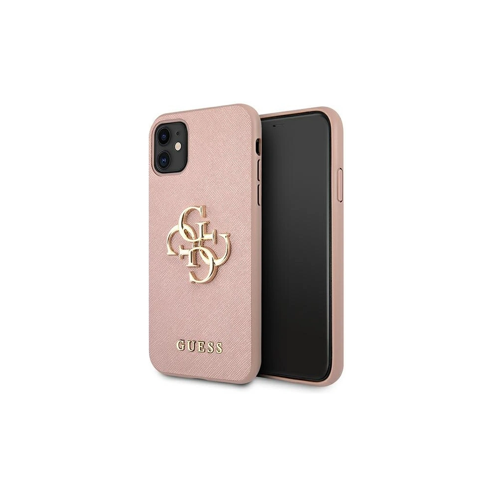 Hurtownia GSM - Etui Guess GUHCN61SA4GGPI Apple iPhone 11 růžový/pink hardcase Saffiano 4G Metal Logo - GUE1011PNK - {ean13} - Hurt