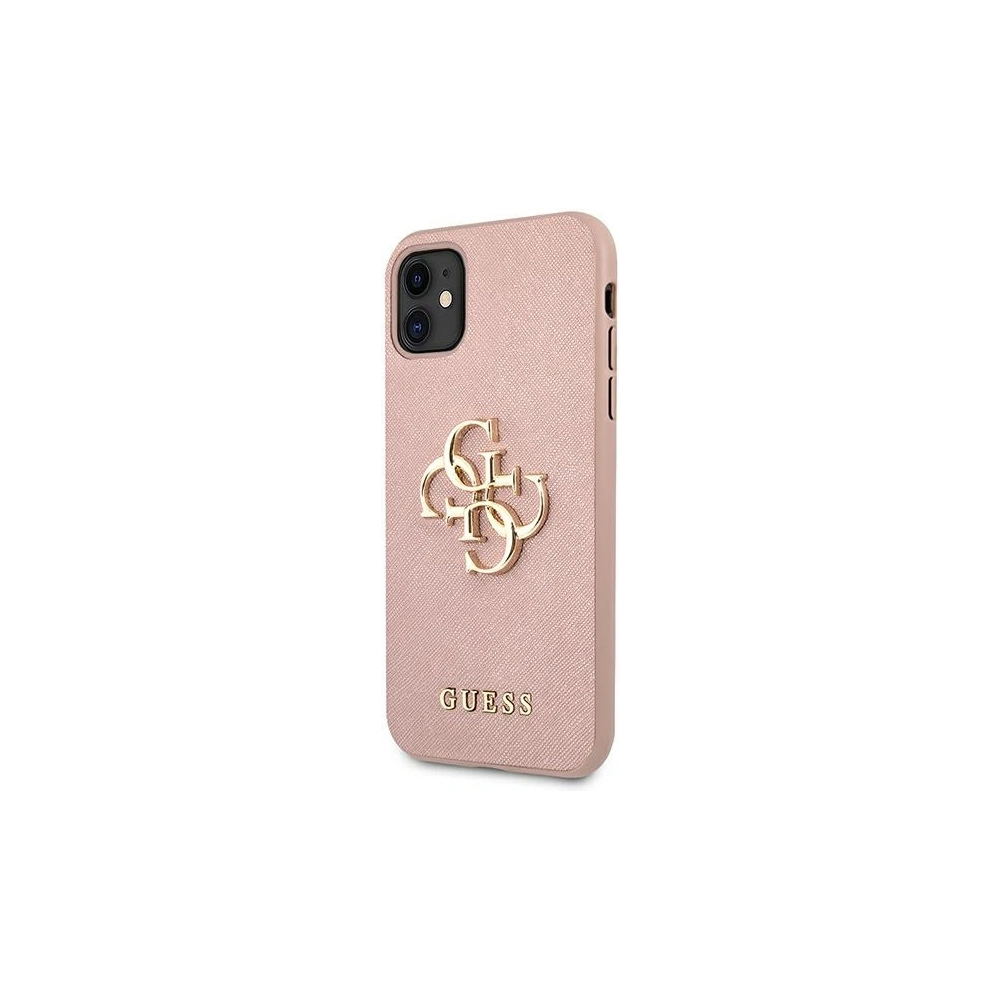 Hurtownia GSM - Etui Guess GUHCN61SA4GGPI Apple iPhone 11 růžový/pink hardcase Saffiano 4G Metal Logo - GUE1011PNK - {ean13} - Hurt