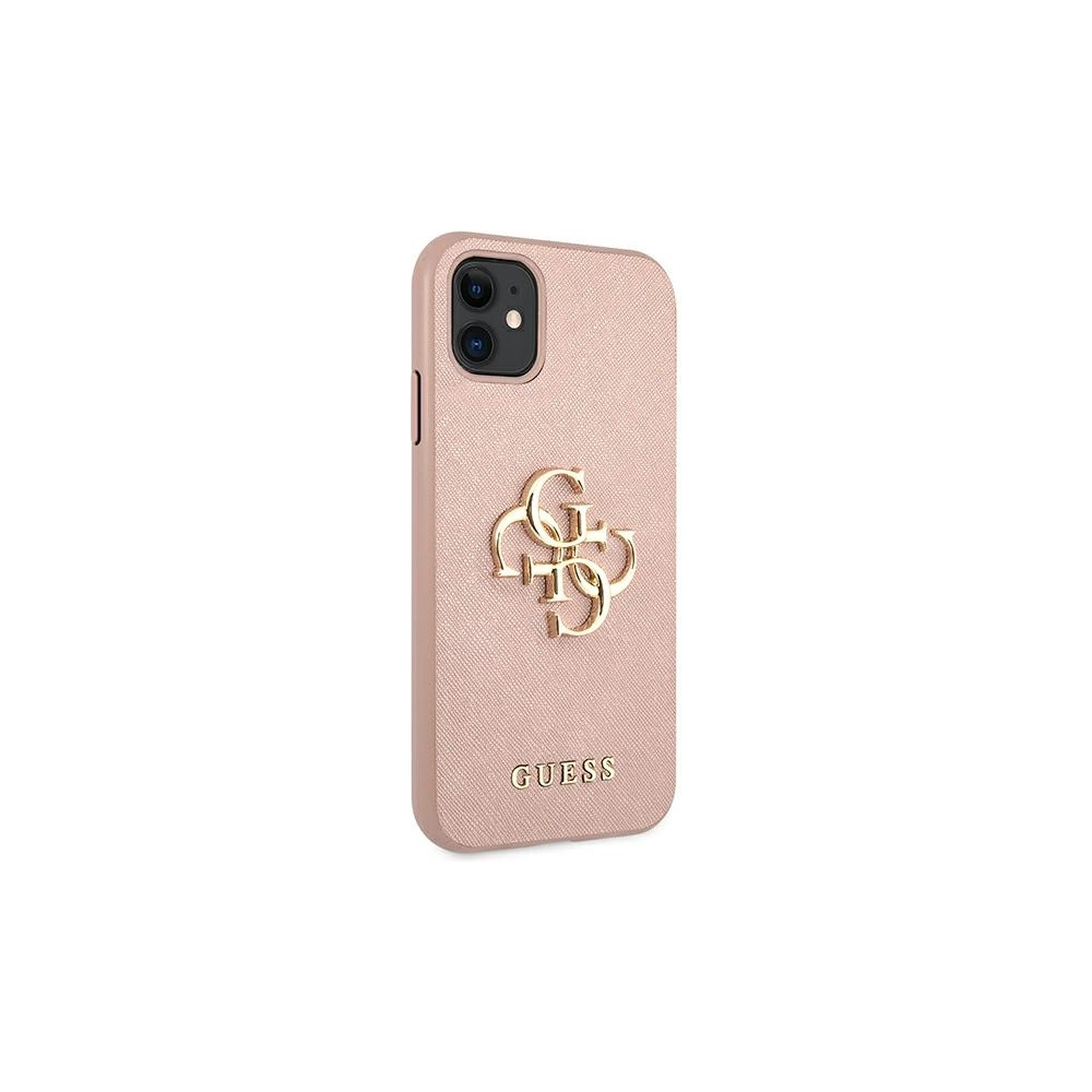 Hurtownia GSM - Etui Guess GUHCN61SA4GGPI Apple iPhone 11 růžový/pink hardcase Saffiano 4G Metal Logo - GUE1011PNK - {ean13} - Hurt