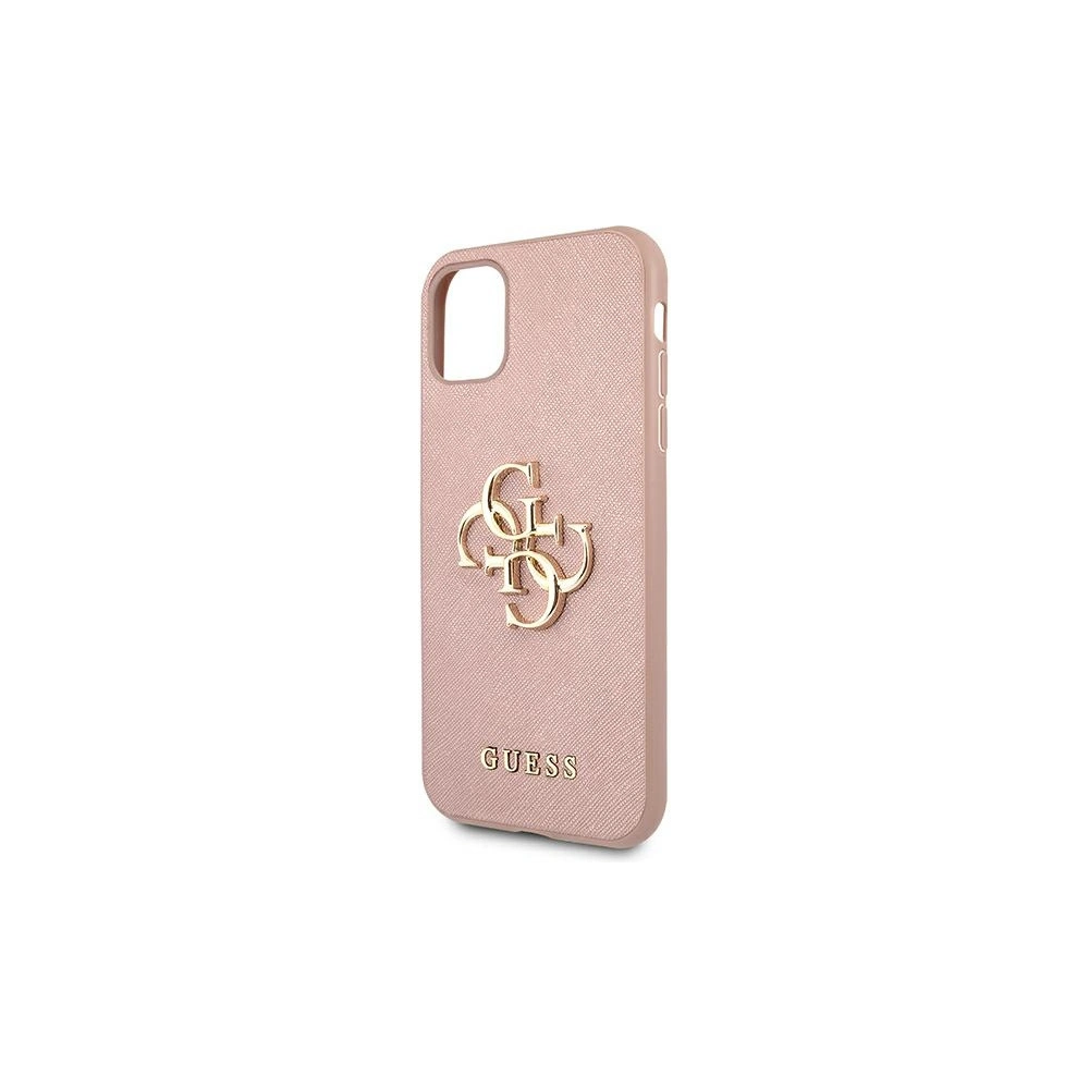 Hurtownia GSM - Etui Guess GUHCN61SA4GGPI Apple iPhone 11 růžový/pink hardcase Saffiano 4G Metal Logo - GUE1011PNK - {ean13} - Hurt