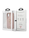 Wholesale Guess GUHCN61SA4GGPI Apple iPhone 11 pink hardcase Saffiano 4G Metal Logo - GUE1011PNK - {ean13} - Hurt
