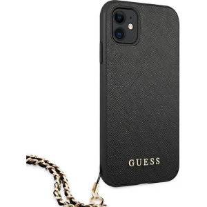 Hurtownia GSM - Etui Guess GUHCN61SASGBK Apple iPhone 11 czarny/black hardcase Saffiano Chain - GUE1012BLK - {ean13} - Hurt