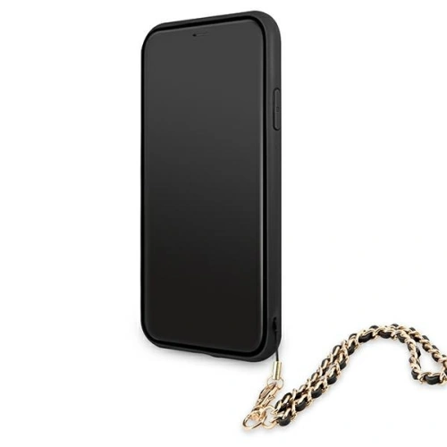 Etui Guess GUHCN61SASGBK Apple iPhone 11 czarny/black hardcase Saffiano Chain