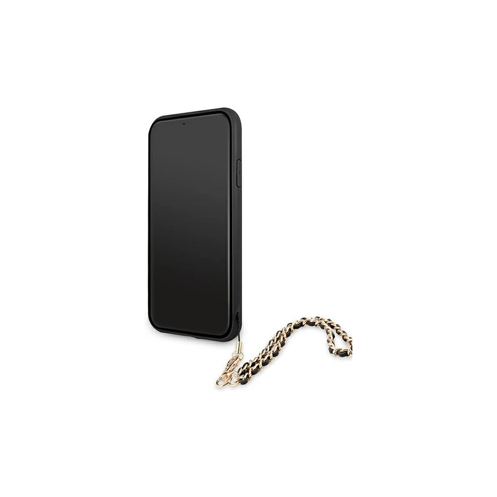 Wholesale Guess GUHCN61SASGBK Apple iPhone 11 black hardcase Saffiano Chain - GUE1012BLK - {ean13} - Hurt