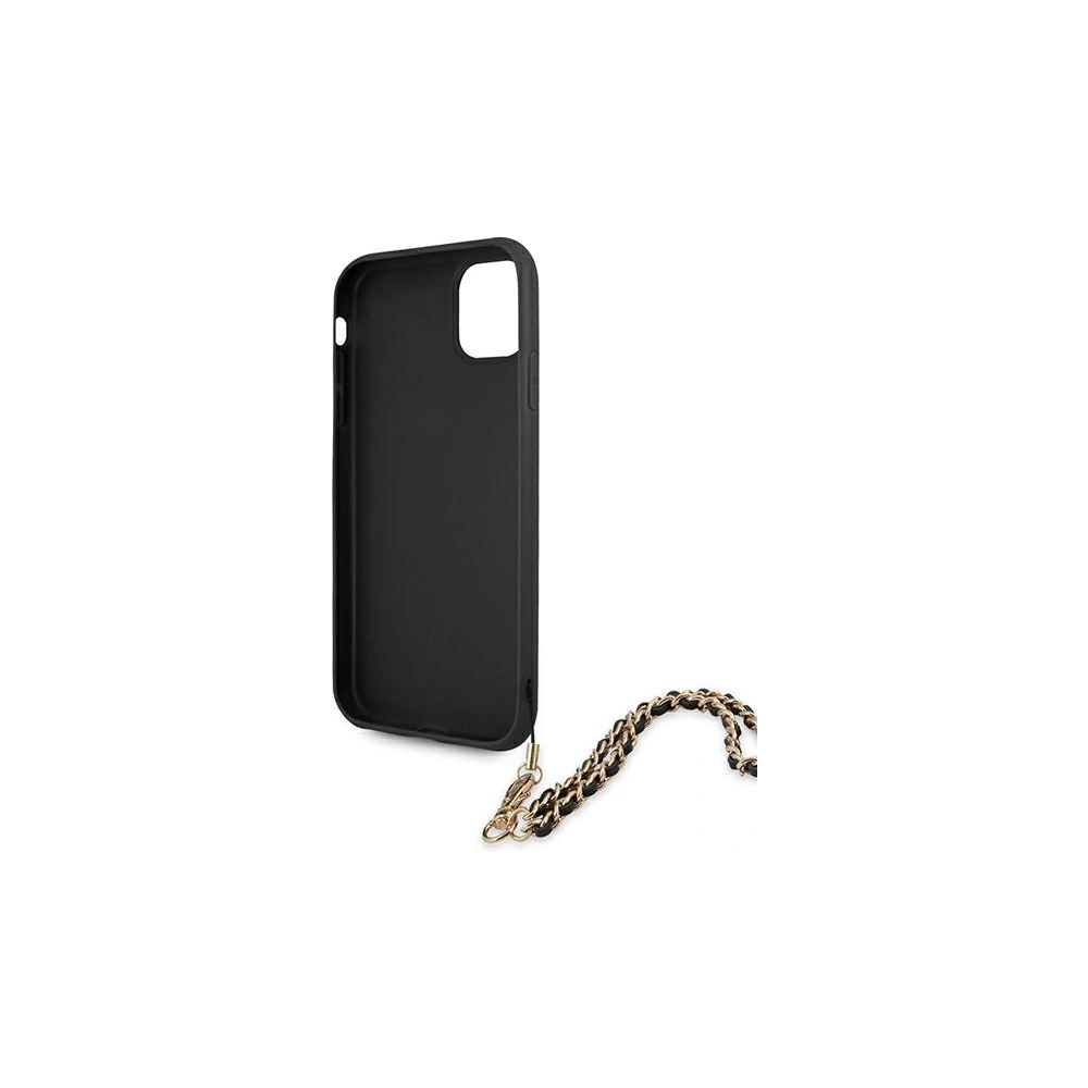 Hurtownia GSM - Etui Guess GUHCN61SASGBK Apple iPhone 11 czarny/black hardcase Saffiano Chain - GUE1012BLK - {ean13} - Hurt