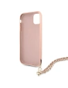 Wholesale Guess GUHCN61SASGPI Apple iPhone 11 pink hardcase Saffiano Chain - GUE1013PNK - {ean13} - Hurt