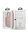 Wholesale Guess GUHCN61SASGPI Apple iPhone 11 pink hardcase Saffiano Chain - GUE1013PNK - {ean13} - Hurt