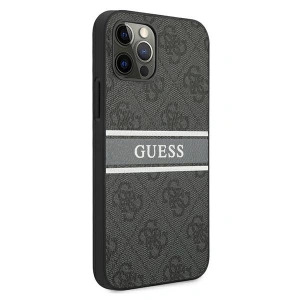 Etui Guess GUHCP12L4GDGR Apple iPhone 12 Pro Max szary/grey hardcase 4G Stripe