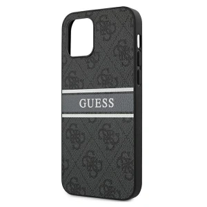 Etui Guess GUHCP12L4GDGR Apple iPhone 12 Pro Max szary/grey hardcase 4G Stripe