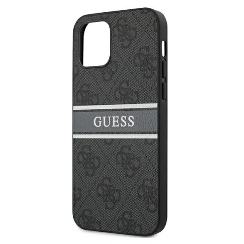 Etui Guess GUHCP12L4GDGR Apple iPhone 12 Pro Max szary/grey hardcase 4G Stripe