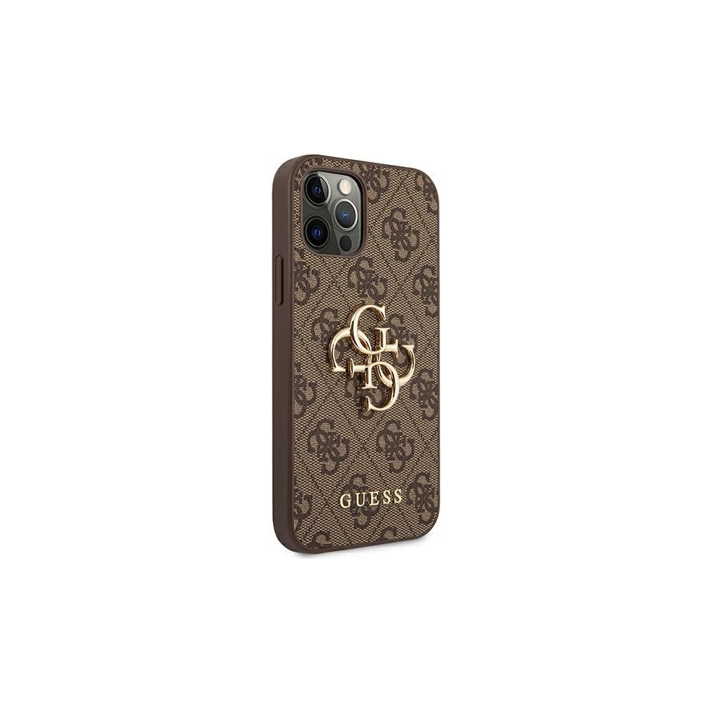 Hurtownia GSM - Etui Guess GUHCP12L4GMGBR Apple iPhone 12 Pro Max brązowy/brown hardcase 4G Big Metal Logo - GUE1016BR - {ean13} - Hurt
