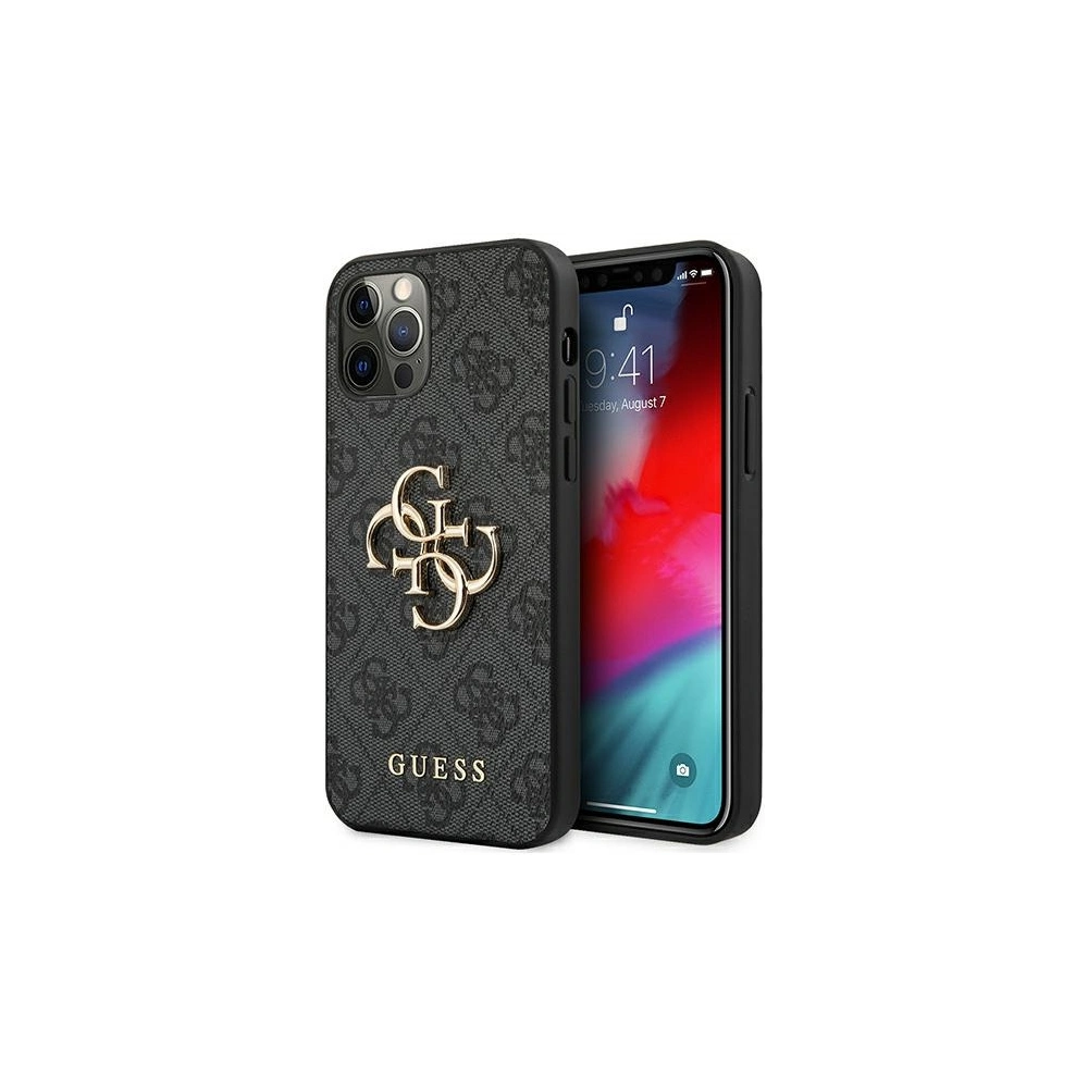 Hurtownia GSM - Etui Guess GUHCP12L4GMGGR Apple iPhone 12 Pro Max šedý/grey hardcase 4G Big Metal Logo - GUE1017GRY - {ean13} - Hurt