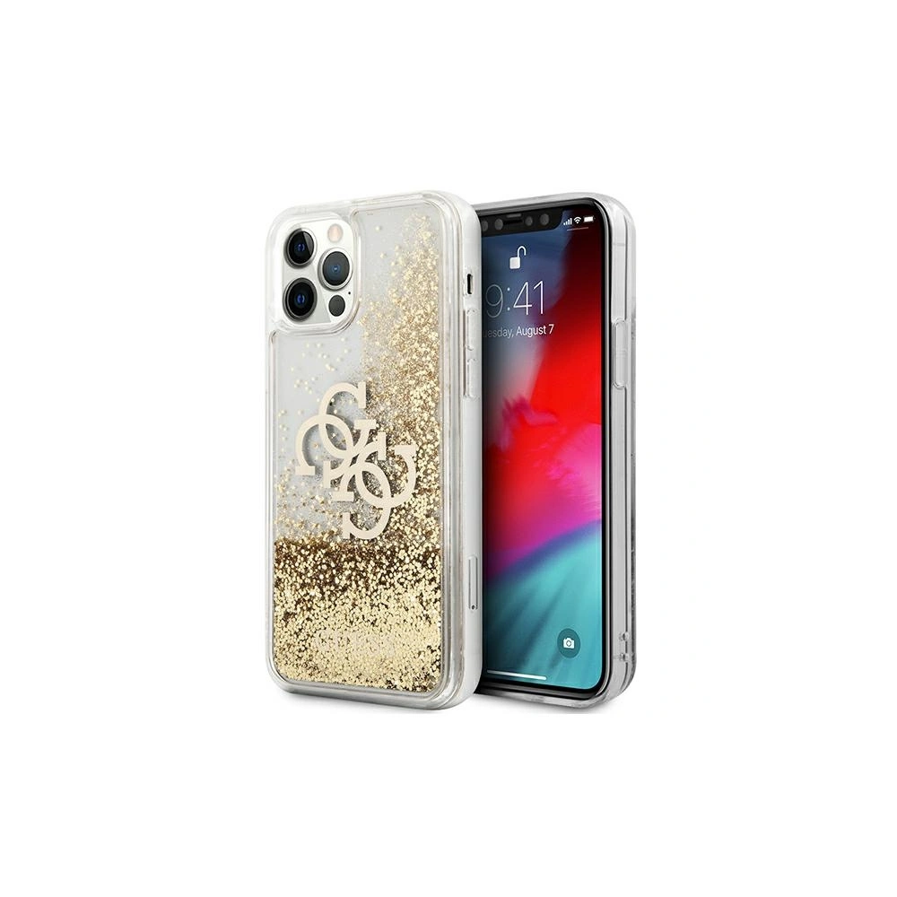 Hurtownia GSM - Etui Guess GUHCP12LLG4GGO Apple iPhone 12 Pro Max złoty/gold hardcase 4G Big Liquid Glitter - GUE1018GLD - {ean13} - Hurt