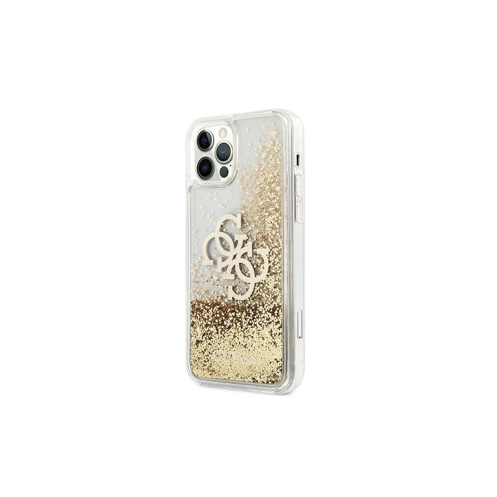 Hurtownia GSM - Etui Guess GUHCP12LLG4GGO Apple iPhone 12 Pro Max złoty/gold hardcase 4G Big Liquid Glitter - GUE1018GLD - {ean13} - Hurt