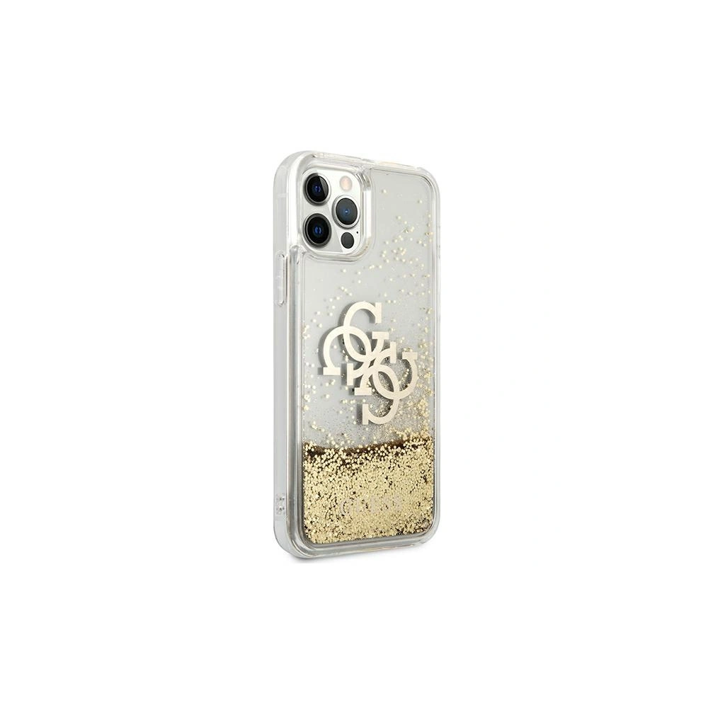 Hurtownia GSM - Etui Guess GUHCP12LLG4GGO Apple iPhone 12 Pro Max złoty/gold hardcase 4G Big Liquid Glitter - GUE1018GLD - {ean13} - Hurt