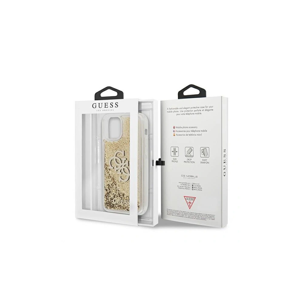 Hurtownia GSM - Etui Guess GUHCP12LLG4GGO Apple iPhone 12 Pro Max złoty/gold hardcase 4G Big Liquid Glitter - GUE1018GLD - {ean13} - Hurt