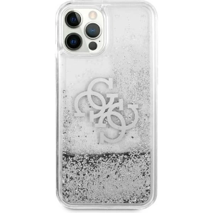 Hurtownia GSM - Etui Guess GUHCP12LLG4GSI Apple iPhone 12 Pro Max stříbrný/silver hardcase 4G Big Liquid Glitter - GUE1019SLV - {ean13} - Hurt