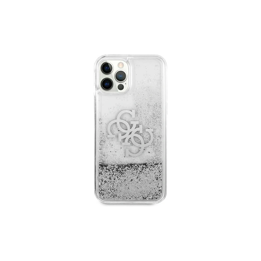 Hurtownia GSM - Etui Guess GUHCP12LLG4GSI Apple iPhone 12 Pro Max stříbrný/silver hardcase 4G Big Liquid Glitter - GUE1019SLV - {ean13} - Hurt