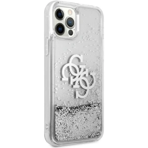 Hurtownia GSM - Etui Guess GUHCP12LLG4GSI Apple iPhone 12 Pro Max stříbrný/silver hardcase 4G Big Liquid Glitter - GUE1019SLV - {ean13} - Hurt