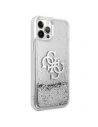 Hurtownia GSM - Etui Guess GUHCP12LLG4GSI Apple iPhone 12 Pro Max stříbrný/silver hardcase 4G Big Liquid Glitter - GUE1019SLV - {ean13} - Hurt