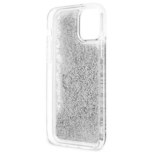 Etui Guess GUHCP12LLG4GSI Apple iPhone 12 Pro Max srebrny/silver hardcase 4G Big Liquid Glitter
