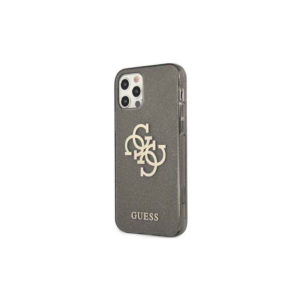 Hurtownia GSM - Etui Guess GUHCP12LPCUGL4GBK Apple iPhone 12 Pro Max czarny/black hard case Glitter 4G Big Logo - GUE1020BLK - {ean13} - Hurt