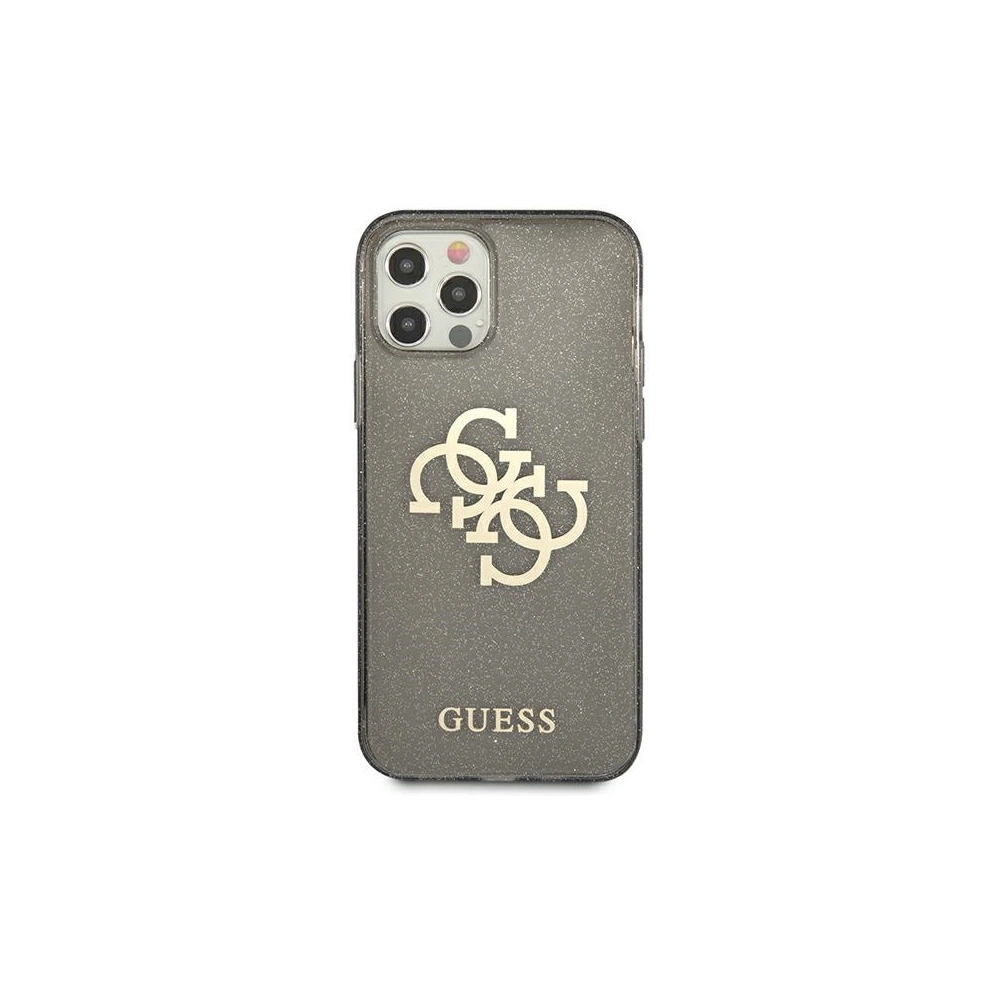 Hurtownia GSM - Etui Guess GUHCP12LPCUGL4GBK Apple iPhone 12 Pro Max czarny/black hard case Glitter 4G Big Logo - GUE1020BLK - {ean13} - Hurt