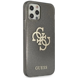 Hurtownia GSM - Etui Guess GUHCP12LPCUGL4GBK Apple iPhone 12 Pro Max černý/black hard case Glitter 4G Big Logo - GUE1020BLK - {ean13} - Hurt