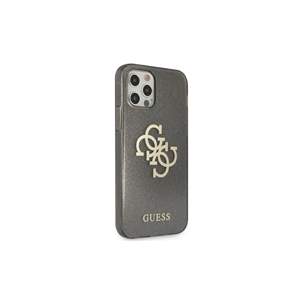 Hurtownia GSM - Etui Guess GUHCP12LPCUGL4GBK Apple iPhone 12 Pro Max czarny/black hard case Glitter 4G Big Logo - GUE1020BLK - {ean13} - Hurt