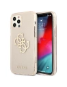 Guess GUHCP12LPCUGL4GGO Apple iPhone 12 Pro Max gold hard case Glitter 4G Big Logo