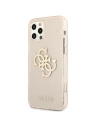 Wholesale Guess GUHCP12LPCUGL4GGO Apple iPhone 12 Pro Max gold hard case Glitter 4G Big Logo - GUE1021GLD - {ean13} - Hurt