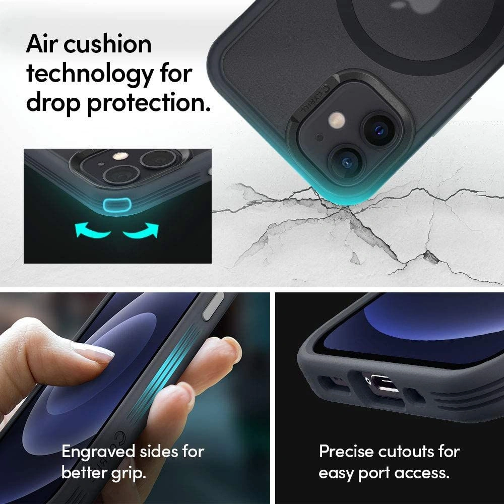 Hurtownia GSM - Etui Spigen Cyrill Color Brick MagSafe Apple iPhone 12 mini Graphite - SPN1640GRA - {ean13} - Hurt