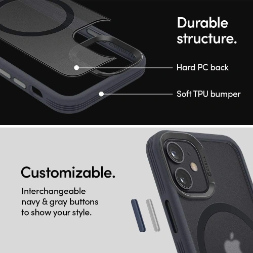 Etui Spigen Cyrill Color Brick MagSafe Apple iPhone 12 mini Graphite