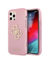 Etui Guess GUHCP12LPCUGL4GPI Apple iPhone 12 Pro Max różowy/pink hard case Glitter 4G Big Logo