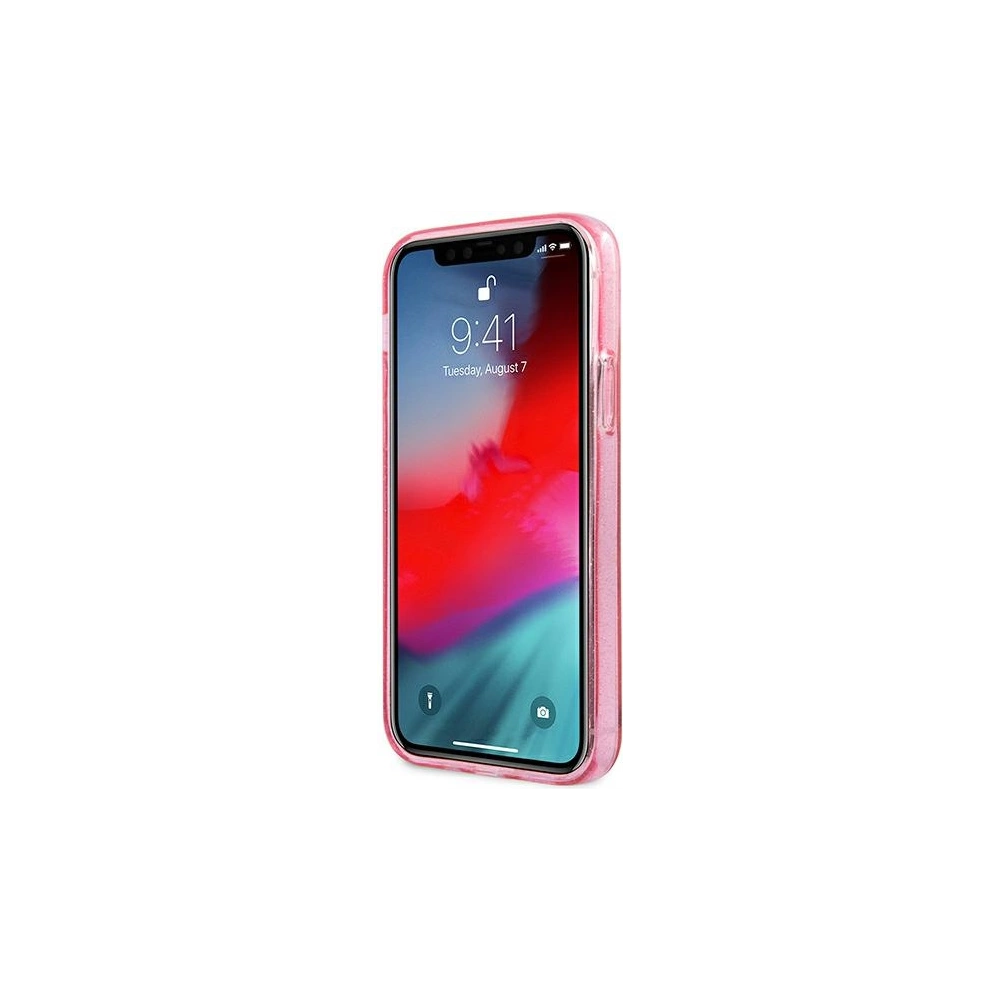 Wholesale Guess GUHCP12LPCUGL4GPI Apple iPhone 12 Pro Max pink hard case Glitter 4G Big Logo - GUE1022PNK - {ean13} - Hurt