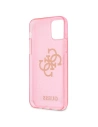 Wholesale Guess GUHCP12LPCUGL4GPI Apple iPhone 12 Pro Max pink hard case Glitter 4G Big Logo - GUE1022PNK - {ean13} - Hurt