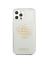 Wholesale Guess GUHCP12LPCUGL4GTR Apple iPhone 12 Pro Max transparent hard case Glitter 4G Big Logo - GUE1023CL - {ean13} - Hurt