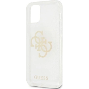 Hurtownia GSM - Etui Guess GUHCP12LPCUGL4GTR Apple iPhone 12 Pro Max průhledný tvrdý obal Glitter 4G Velké logo - GUE1023CL - {ean13} - Hurt